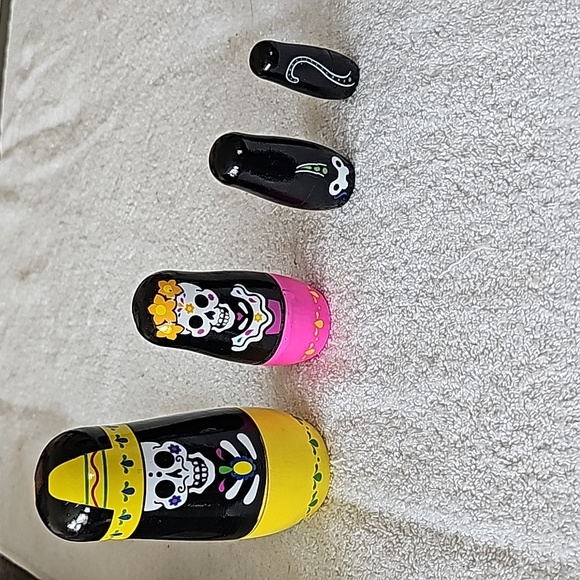 Sugar Skull Nesting Dolls - Picture 2 of 7